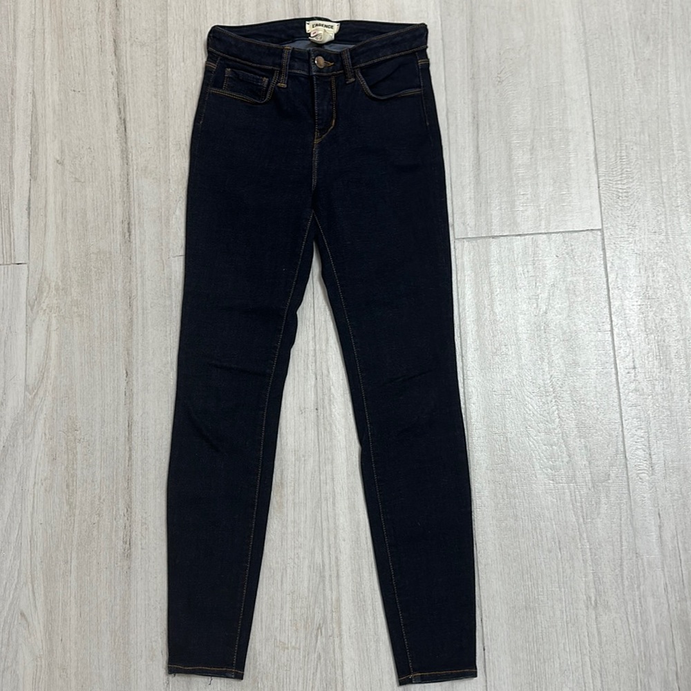 L'agence Margot high rise ankle skinny jean. Dark wash